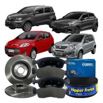 Kit Disco Freio Dianteiro Pastilha Fiat Uno 2010 Á 2018 Kit Disco Freio Dianteiro Pastilha Fiat Uno 2010 Á 2018