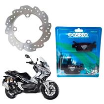 Kit disco freio honda adv 150 traseiro + pastilha Kit disco freio honda adv 150 traseiro + pastilha