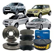 Kit Disco Freio Ventilado Pastilha Ix35 Sonata 2011 Á 2014