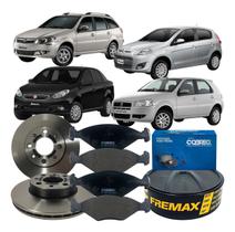 Kit Disco Freio Ventilado Pastilha Palio Siena 2009 Á 2018