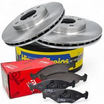 Kit Disco Freio Ventilado + Pastilhas Gol G2 G3 G4