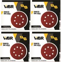 Kit Disco Lixa para lixadeira Girafa 40un 225mm Grãos 60,120,180,240 Kit Disco Lixa para lixadeira Girafa 40un 225mm Grãos 60,120,180,240
