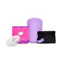 Kit Disco Menstrual + Absorvente Reutilizável + Cápsula Esterilizadora Inciclo