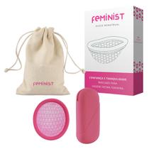 Kit Disco Menstrual Feminist Modelo A com Bag de Silicone Kit Disco Menstrual Feminist Modelo A com Bag de Silicone
