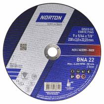 Kit Disco para Inox 9 x 2,0 mm x 7/8 BNA22 10 Unidades - NORTON Kit Disco para Inox 9 x 2,0 mm x 7/8 BNA22 10 Unidades - NORTON