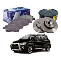 Kit Disco Pastilha Dianteira Etios Cross 1.5 2013 A 2018