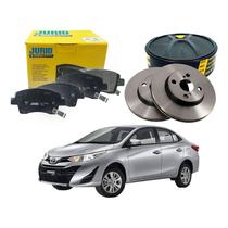 Kit Disco Pastilha Dianteira Yaris Sedan 1.5 2018 A 2022