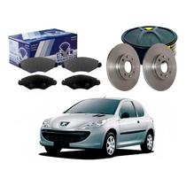 Kit Disco Pastilha Dianteiro 207 1.4 2008 A 2015