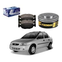 Kit Disco Pastilha Dianteiro Corsa Classic 1.0 2001 A 2009