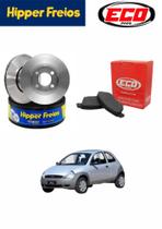 Kit disco pastilha ford ka 97/08 disco solido