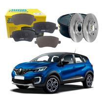 Kit Disco Pastilha Freio Dianteiro Captur 1.6 2021 A 2024