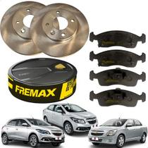 Kit Disco Pastilha Freio Dianteiro Chevrolet GM Onix Prisma Cobalt 1.0 1.4 1.8 2012 2013 2014 2015 2016 2017 2018 2019