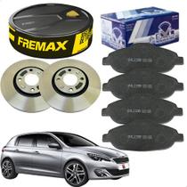 Kit Disco Pastilha Freio Dianteiro Citroen C4 Lounge 2.0 16v Peugeot 308 408 1.6 2.0 16v 2011 2012 2013 2014 2015 a 2018