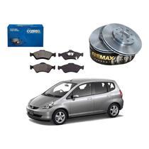 Kit Disco Pastilha Freio Dianteiro Fit 1.4 2003 A 2008 Kit Disco Pastilha Freio Dianteiro Fit 1.4 2003 A 2008
