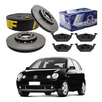 Kit Disco Pastilha Freio Dianteiro Polo 1.0 2002 A 2005 Kit Disco Pastilha Freio Dianteiro Polo 1.0 2002 A 2005