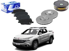 Kit disco pastilha freio dianteiro syl fremax original fiat toro 1.8 2.0 2.4 2016 a 2019