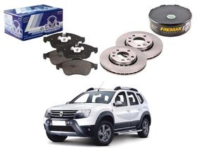 Kit disco pastilha freio dianteiro syl renault duster 2.0 2011 a 2016