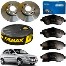 Kit Disco Pastilha Freio Ventilado Chevrolet GM Corsa 1.0 1.4 8v 2002 2003 2004 2005 2006 2007 2008