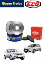 Kit disco pastilha logan/sandero 07/13 disco solido
