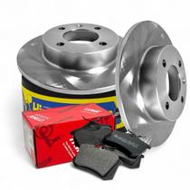 Kit Disco Sólido e Pastilhas Feio Traseiro Saveiro G6 G7 G8