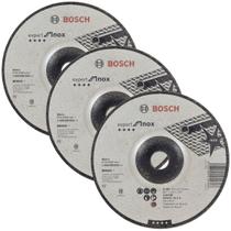 Kit Discos de Desbaste p/ Inox 3 Peças 7" x 7/8" Bosch