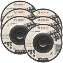 Kit Discos de Desbaste p/ Inox 6 Peças 4.1/2" x 7/8" Bosch