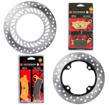 Kit Discos de Freio Cb 300R Abs 2009-2015 + Pastilhas Potenza