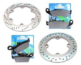Kit Discos de Freio Falcon 400 2000-2015 + Pastilhas Cobreq