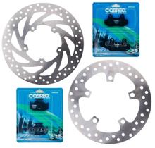 Kit Discos de Freio Fazer 250 2005 A 2015 + Pastilhas Cobreq