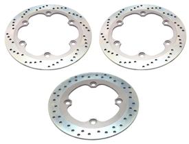 Kit Discos de Freio Honda Cbr 450 1989 1990 1991 1992 1993 1994 1995 (02 Dianteiros 01 Traseiro)