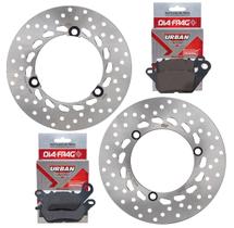 Kit Discos de Freio Nmax 160 Abs Com Pastilhas Diafrag Kit Discos de Freio Nmax 160 Abs Com Pastilhas Diafrag