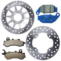 Kit Discos de Freio Nxr 160 Bros Combi Brake 2018 A 2024 Com Pastilhas