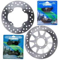 Kit Discos de Freio Nxr 160 Bros Combi Brake + Pastilhas Cobreq