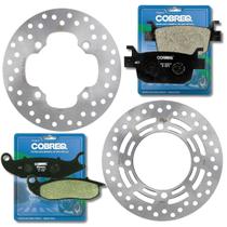 Kit Discos de Freio Pcx 150 Abs Com Pastilhas Cobreq Kit Discos de Freio Pcx 150 Abs Com Pastilhas Cobreq