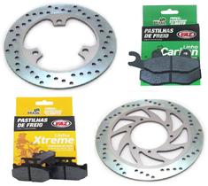 Kit Discos de Freio Xtz Tenere 250 / Xtz Lander 250 Ate 2015 + Pastilhas