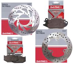 Kit Discos de Freio Yamaha Lander 250 / Tenere 250 / Crosser e Pastilhas Diafrag Kit Discos de Freio Yamaha Lander 250 / Tenere 250 / Crosser e Pastilhas Diafrag