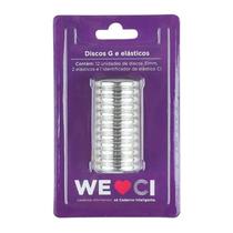 Kit Discos G e Elásticos para Caderno Inteligente GCI312010 Prata - CI