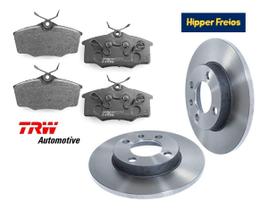 Kit discos + pastilhas de freio gol parati após 97 g2 g3 g4