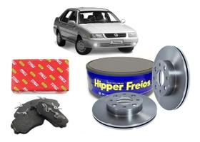 Kit discos + pastilhas santana 2.0 94 a 06 sistema varga