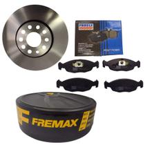 Kit Discos Sólido + Pastilhas Freio Celta 1.0 8V 2001 A 2016