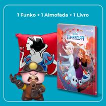 Kit Disney 2: 1 Funko + 1 Almofadinha + 1 Livro
