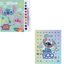 Kit Disney - Aquarela - Stitch + 500 Adesivos Stitch Kit Disney - Aquarela - Stitch + 500 Adesivos Stitch