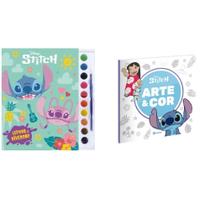 Kit Disney - Aquarela - Stitch + Arte e Cor Stitch - Livro de colorir Kit Disney - Aquarela - Stitch + Arte e Cor Stitch - Livro de colorir