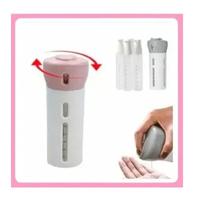 Kit Dispenser 4 Em 1 Viagem Limpa Maquiagem Shampoo Portátil - eletroemoda