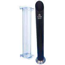 Kit dispenser acrílico acqua fure para copo de agua + lixeira preta para copo de agua Kit dispenser acrílico acqua fure para copo de agua + lixeira preta para copo de agua