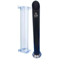 Kit Dispenser Acrílico Fure Agua + Lixeira Preta Para Copo Kit Dispenser Acrílico Fure Agua + Lixeira Preta Para Copo