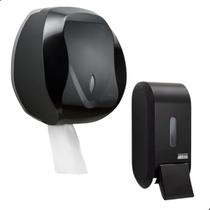 Kit dispenser alcool gel urban + suporte papel higienico velox premisse