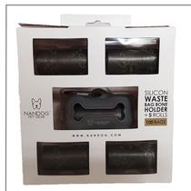 Kit dispenser cata cocô silicone 100 saquinhos Nandog