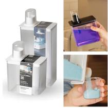 Kit Dispenser Lavanderia Sabão Em Pó Amaciante 1,3l E 2,6l