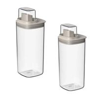 Kit Dispenser Organizador de Lavanderia 1,5L Acrílico Porta Amaciante Sabão em pó Sabonete Liquido Kit Dispenser Organizador de Lavanderia 1,5L Acrílico Porta Amaciante Sabão em pó Sabonete Liquido